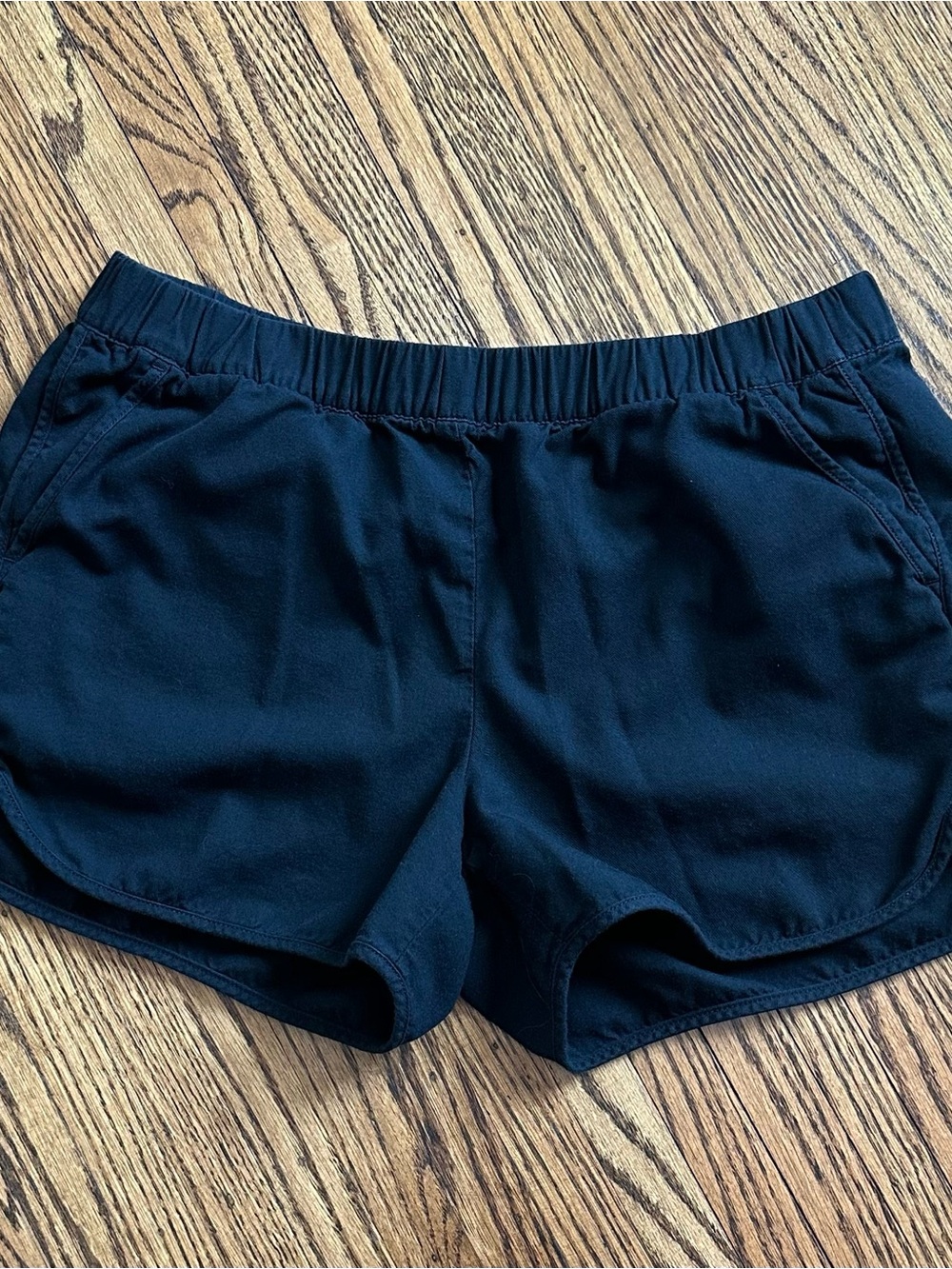 Madewell Black Shorts with Elastic Waistband